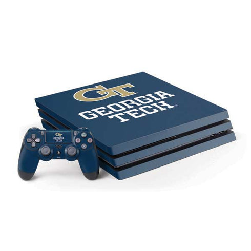 Georgia Institute of Technology GT Blue PlayStation PS4 Skins
